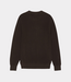 Les Deux rib crewneck knit molé brown