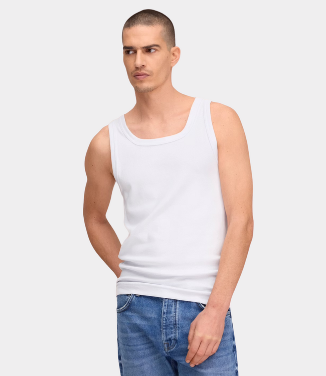 NN.07 Mick tee sleeve less white