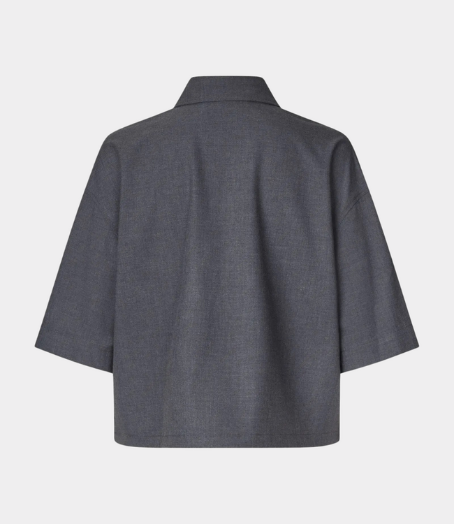 Samsoe Samsoe Samsoe Samsoe salulu ss shirt ombre blue F26200155-194014TCX