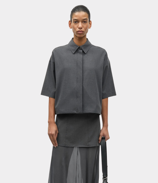 Samsoe Samsoe salulu ss shirt ombre blue