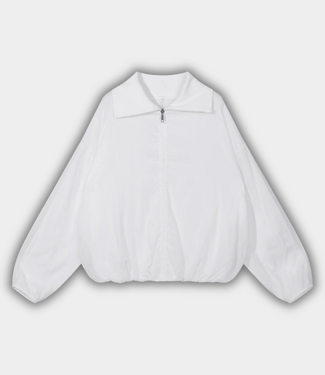 10Days half zip balloon top white
