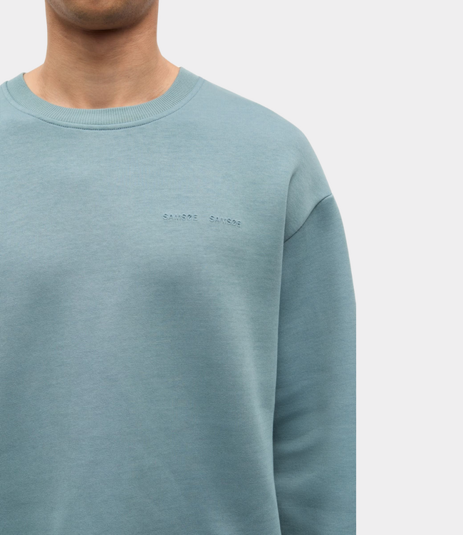 Samsoe Samsoe Samsoe Samsoe saethan sweatshirt 15921 stormy sea M26100093-184711TCX