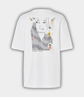 Samsoe Samsoe sagiles t-shirt 11725 white flowers