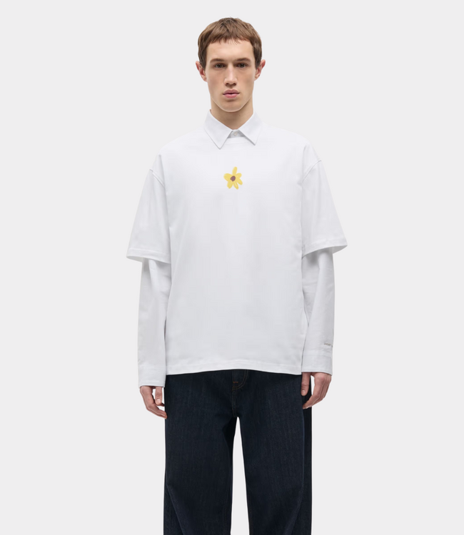 Samsoe Samsoe Samsoe Samsoe sagiles t-shirt 11725 white flowers U26300022-CLR002989