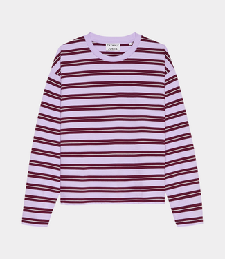 Catwalk Junkie striped long sleeve tee lavender frost