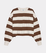 Catwalk Junkie Catwalk Junkie oversized striped long sleeve tee rocky road 2603020401-802
