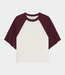 Catwalk Junkie baseball contrast tee merlot