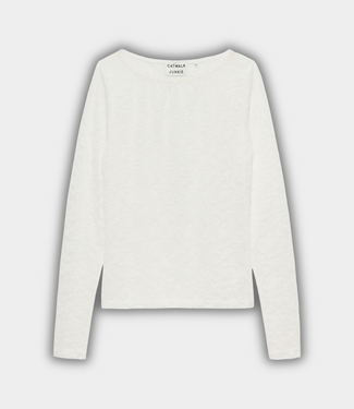 Catwalk Junkie lace long sleeve tee egret