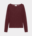 Catwalk Junkie Catwalk Junkie lace long sleeve tee merlot 2603020400-403
