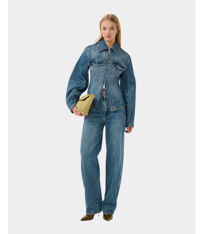 Gestuz Gestuz Gzmelu jacket classic mid blue wash 10911347-109598
