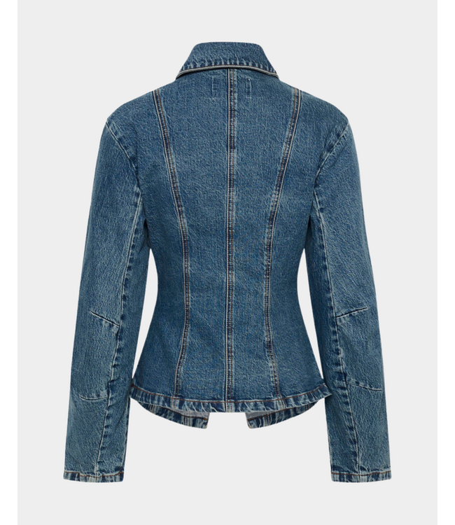 Gestuz Gzmelu jacket classic mid blue wash