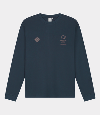 Law of the Sea mazu long sleeve artwork t-shirt mood indigo
