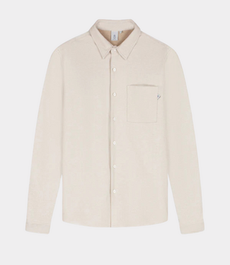 Law of the Sea troy soft herringbone shirt sand