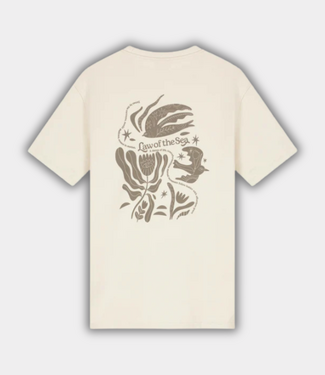 Law of the Sea murmuration artwork t-shirt almond milk
