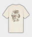 Law of the Sea murmuration artwork t-shirt almond milk