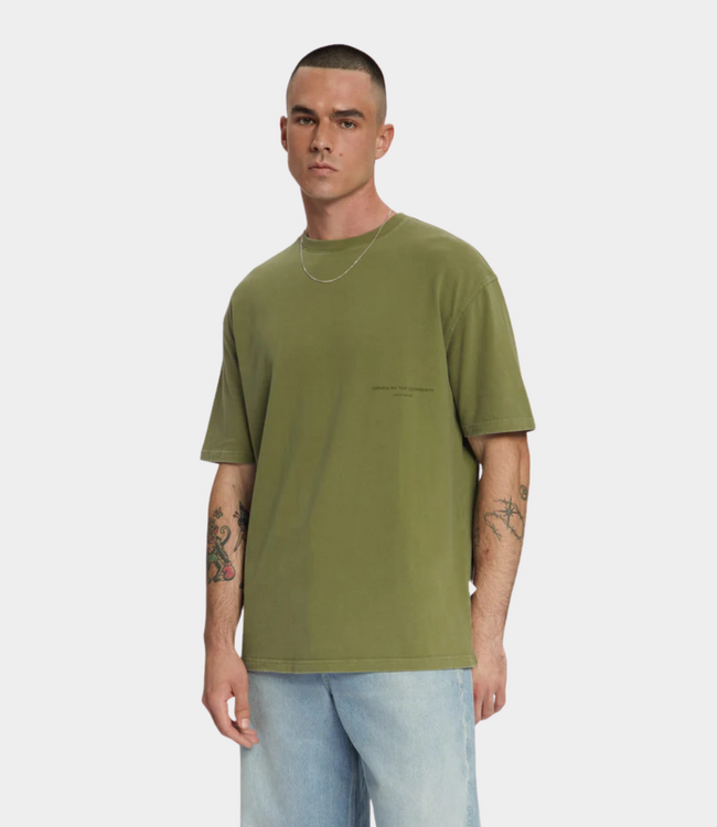 Law of the Sea Law of the Sea aqualis garment dyed t-shirt martini olive LAW-10528-420