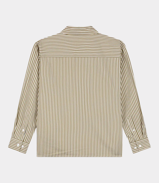 Law of the Sea Law of the Sea starboard yarn dyed striped shirt beech LAW-10481-823