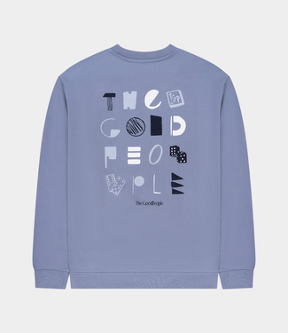 Goodpeople lax tee ls denim blue