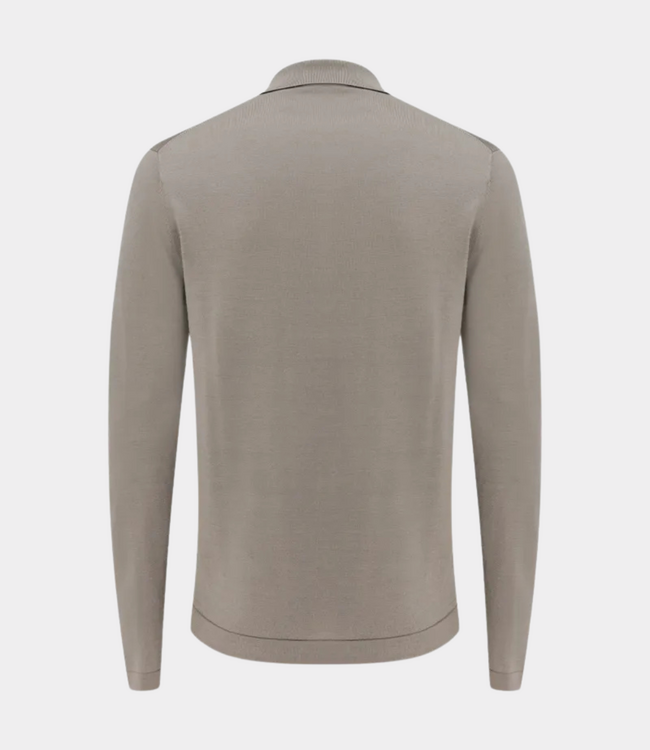 Gentiluomo Gentiluomo Polo no button ls brown K5189-271-142