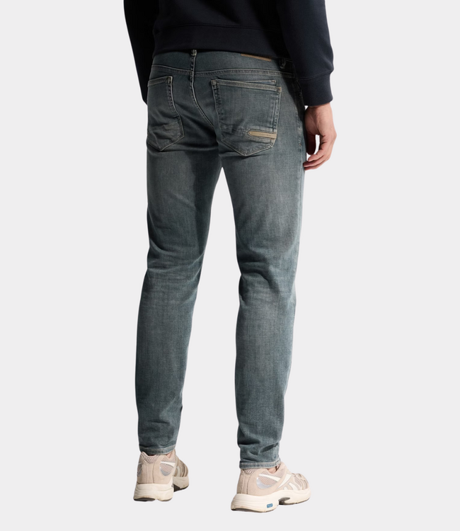 Cast Iron Cast Iron Shiftback tapered jeans green wash tinted CTR240-GWT