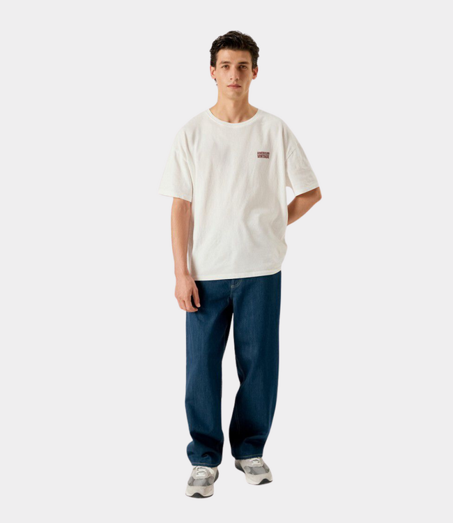 American Vintage American Vintage ykobow tee blanc MYKO02AH26BLANC
