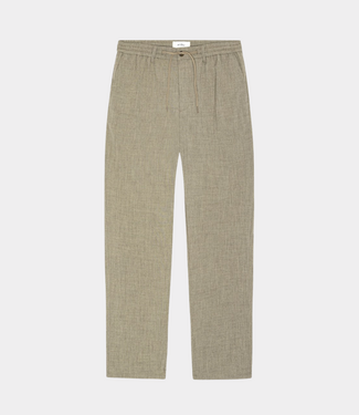 Les Deux como tapered suit pants dark sand melange