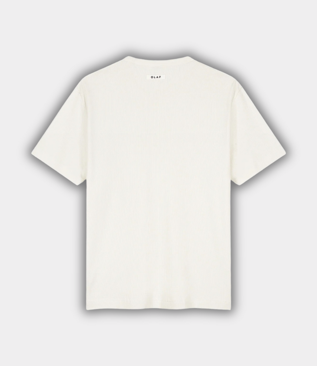 Olaf Olaf WAFFLE TEE OFFWHITE M260106-OFFWHITE