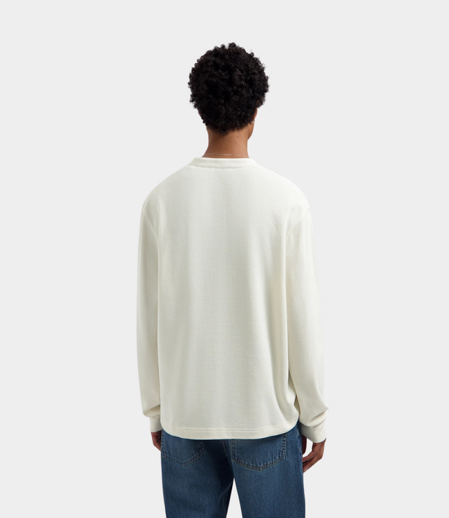 Olaf Olaf WAFFLE HENLEY LS TEE OFFWHITE M260107-OFFWHITE