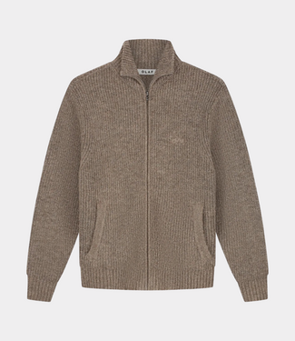 Olaf SIG. ZIP MOCKNECK CHOCOLATECHIP