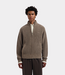 Olaf Olaf SIG. ZIP MOCKNECK CHOCOLATECHIP M260706-CHOCO