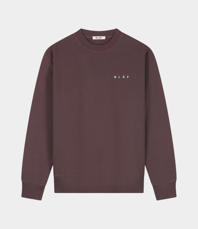 Olaf Olaf LASSO FACE CREW CHOCOLATEPLUM M260200-CHOCO