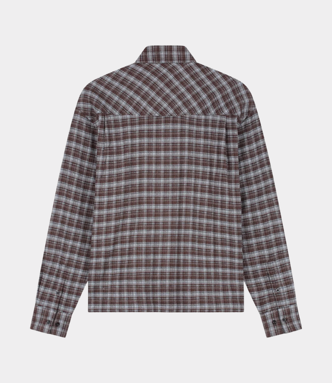 Olaf Olaf BOXY SHIRT CHOCO. PLUM WINDSURFER M260310-CHOCO