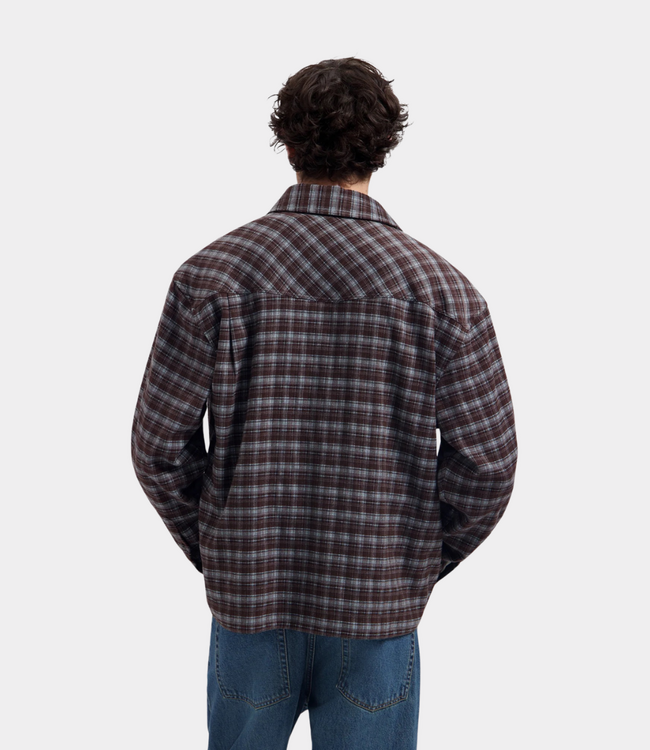 Olaf Olaf BOXY SHIRT CHOCO. PLUM WINDSURFER M260310-CHOCO