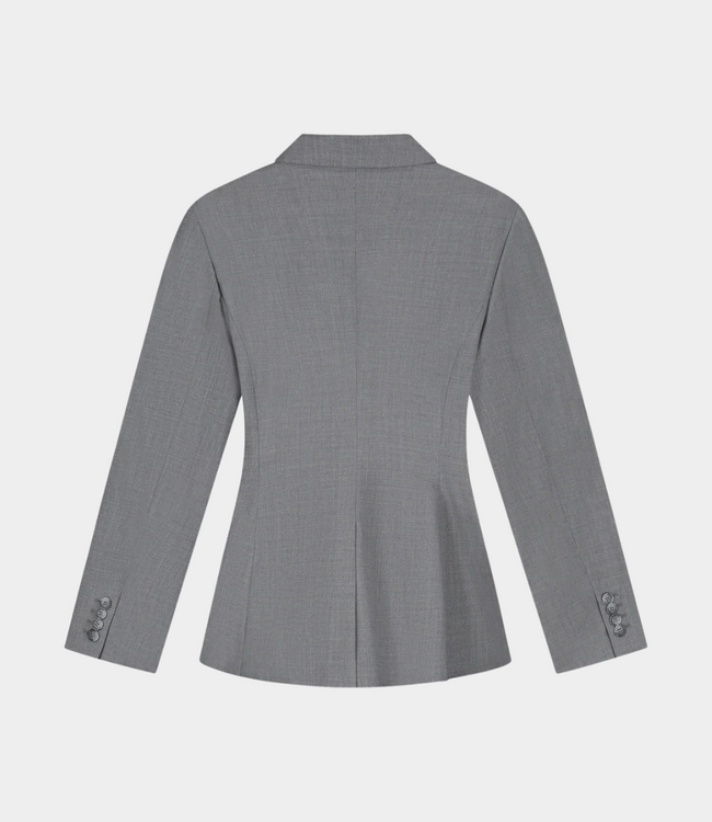 Olaf Olaf wool asymetric blazer sharkskin W260504-SHARKSKIN