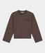 Olaf Olaf retro logo crewneck chocolate plum W260201-CHOCOLATE PLUM