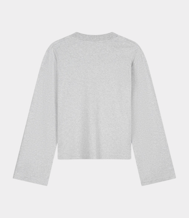 Olaf Olaf retro logo ls tee htr grey W260108-HTR GREY