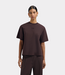 Olaf Olaf retro logo boxy tee chocolate plum W260102-CHOCOLATE PLUM