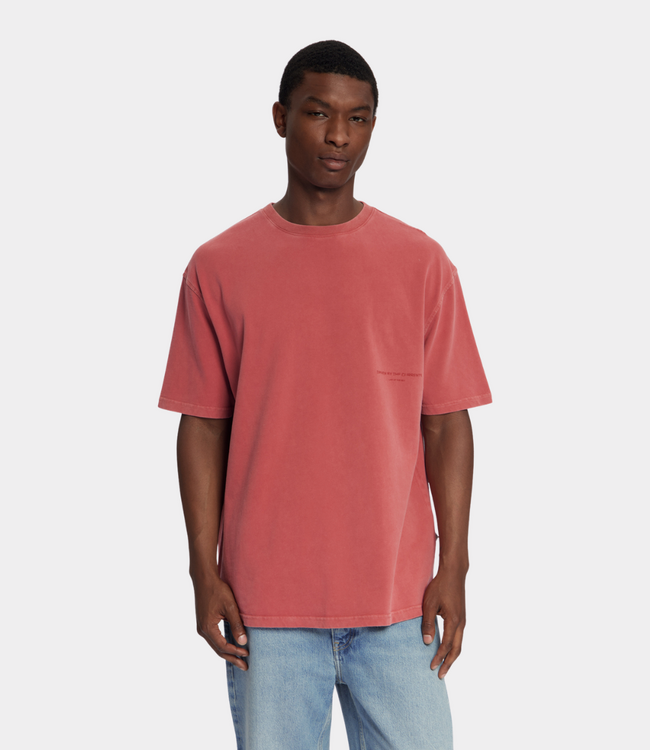 Law of the Sea Law of the Sea Aqualis dyed tee terra red LAW-10528-601