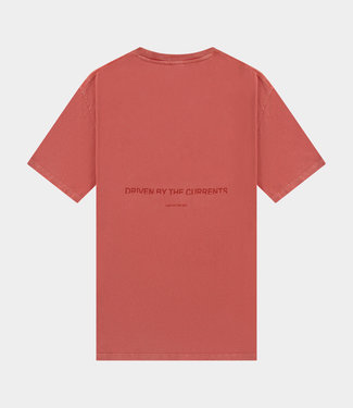 Law of the Sea Aqualis dyed tee terra red