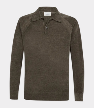 Profuomo Polo ls brown