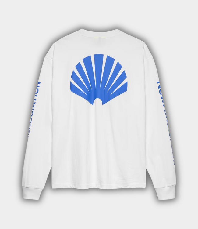 New Amsterdam New Amsterdam logo longsleeve white /cobalt 2602107002