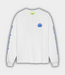New Amsterdam New Amsterdam logo longsleeve white /cobalt 2602107002