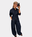 Alix the Label Fitted waist denim blouse indigo