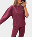 Alix the Label Longsleeve tee aubergine