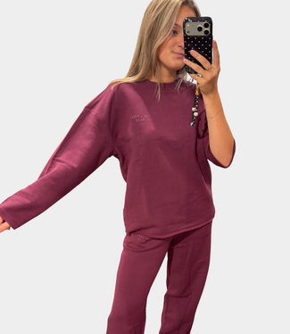 Alix the Label Label sweater aubergine