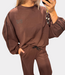 Alix the Label Piping sweater warm brown