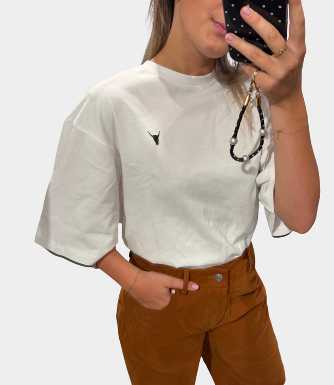 Alix the Label Body tee soft white