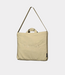 TOTE bag stitched beige