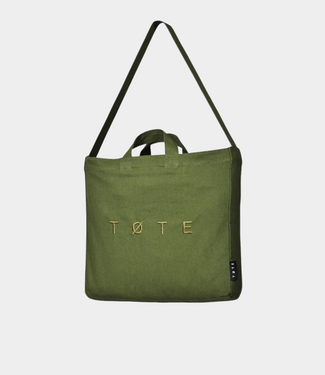 TOTE bag stitched khaki green