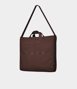 TOTE bag stitched brown